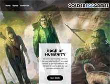 Tablet Screenshot of goldenegggames.com